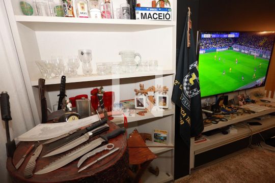 Sala de apartamento para alugar com 3 quartos, 80m² em Jardim Atlantico, Goiânia