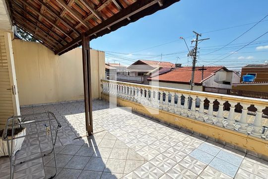 Varanda da Sala de casa à venda com 3 quartos, 210m² em Vila Metalúrgica, Santo André