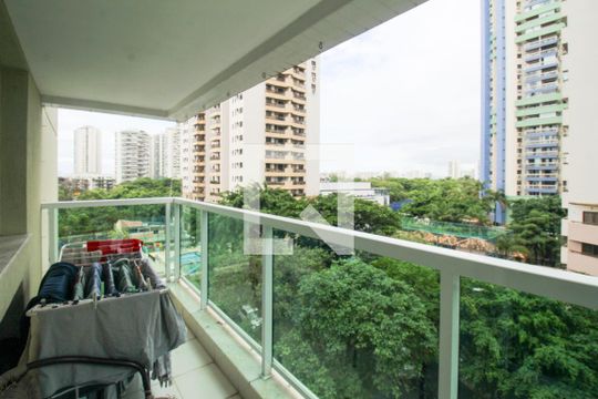 Varanda da Sala de apartamento para alugar com 2 quartos, 70m² em Barra da Tijuca, Rio de Janeiro