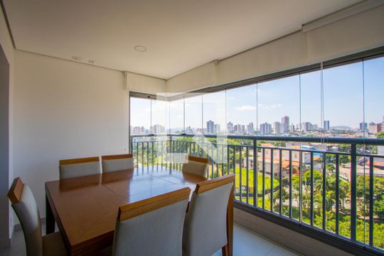Varanda gourmet de apartamento à venda com 4 quartos, 133m² em Vila Gilda, Santo André