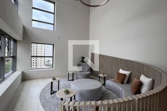 Área comum - Living de kitnet/studio à venda com 1 quarto, 28m² em Paraíso, São Paulo