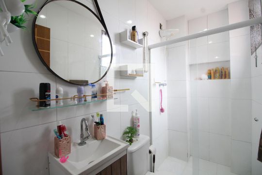Banheiro Social de apartamento à venda com 2 quartos, 66m² em Curicica, Rio de Janeiro