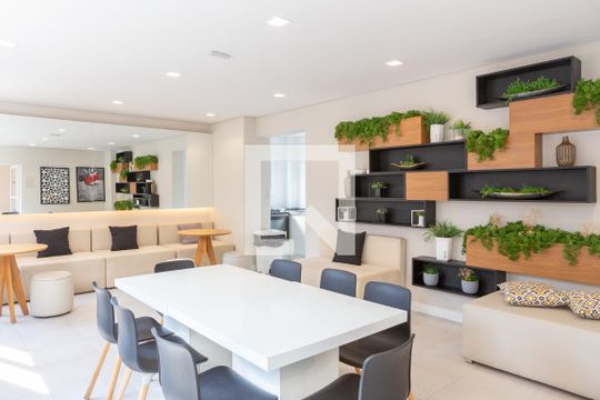 Área comum - Salão de festas de apartamento para alugar com 1 quarto, 35m² em Vila Leopoldina, São Paulo
