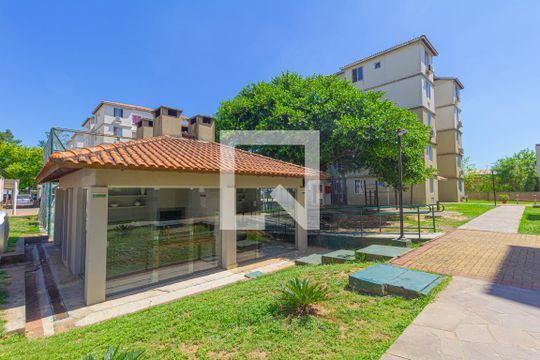 Área comum - Churrasqueira de apartamento para alugar com 2 quartos, 42m² em Fátima, Canoas