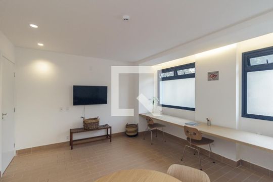 Área comum - Coworking de apartamento à venda com 1 quarto, 30m² em Campos Elíseos, São Paulo
