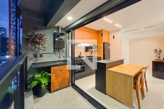 Varanda de apartamento à venda com 1 quarto, 48m² em Vila Mariana, São Paulo