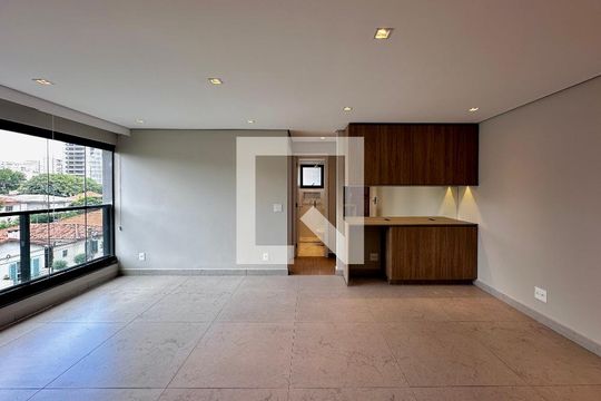 Sala de apartamento para alugar com 2 quartos, 69m² em Brooklin, São Paulo