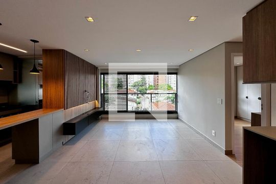 Sala de apartamento para alugar com 2 quartos, 69m² em Brooklin, São Paulo