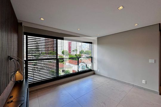 Sala de apartamento para alugar com 2 quartos, 69m² em Brooklin, São Paulo