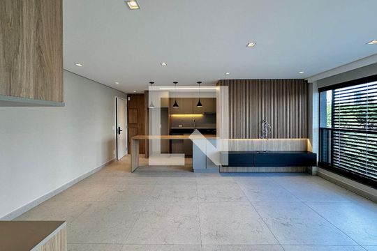 Sala de apartamento para alugar com 2 quartos, 69m² em Brooklin, São Paulo