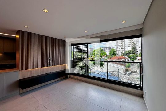 Sala de apartamento para alugar com 2 quartos, 69m² em Brooklin, São Paulo