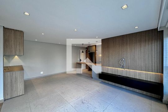 Sala de apartamento para alugar com 2 quartos, 69m² em Brooklin, São Paulo