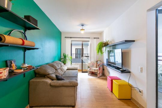Sala de apartamento para alugar com 1 quarto, 50m² em Jardim Oriental, São Paulo