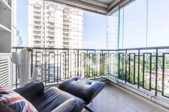 Varanda de apartamento para alugar com 1 quarto, 50m² em Alphaville Conde Ii, Barueri