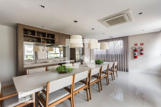 Área comum - Salão de festas de apartamento à venda com 1 quarto, 39m² em Pinheiros, São Paulo