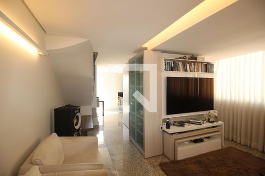 Sala de apartamento à venda com 2 quartos, 130m² em São Pedro, Belo Horizonte