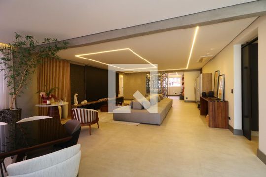 Sala de apartamento à venda com 4 quartos, 275m² em Campestre, Santo André