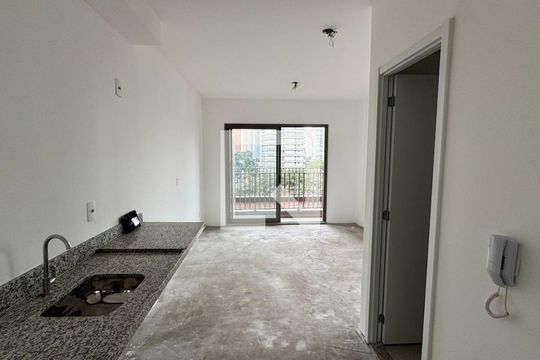 Cozinha de apartamento para alugar com 1 quarto, 39m² em Vila Nova Conceição, São Paulo