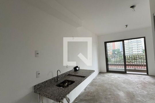 Cozinha de apartamento para alugar com 1 quarto, 39m² em Vila Nova Conceição, São Paulo