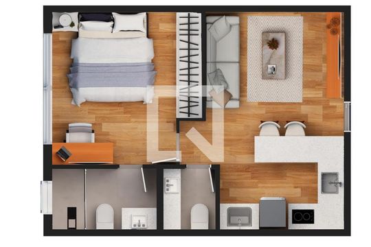 Apartamento à venda com 1 quarto, 35m² em Coração Eucarístico, Belo Horizonte