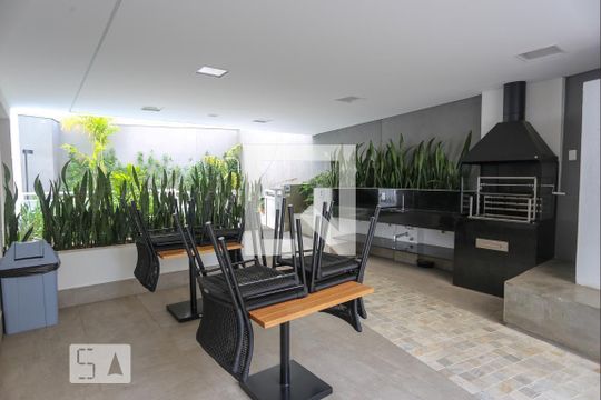 Área comum - Churrasqueira de kitnet/studio para alugar com 1 quarto, 23m² em Centro Histórico de São Paulo, São Paulo