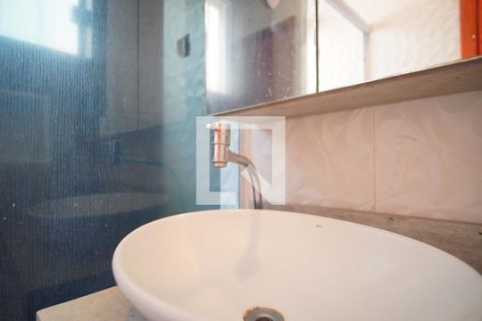Banheiro da Suíte - Pia de apartamento à venda com 1 quarto, 38m² em Cristo Redentor, Porto Alegre