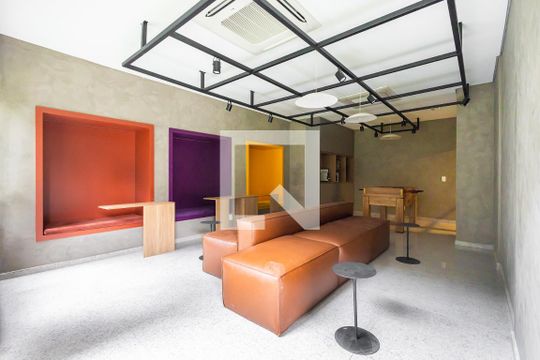 Área comum - Cowowking de kitnet/studio para alugar com 1 quarto, 25m² em Pinheiros, São Paulo