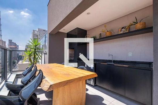 Área comum - Churrasqueira de apartamento à venda com 1 quarto, 32m² em Jardim Paulista, São Paulo