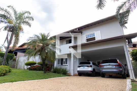 Fachada de casa de condomínio à venda com 4 quartos, 390m² em Loteamento Residencial Barão do Café, Campinas