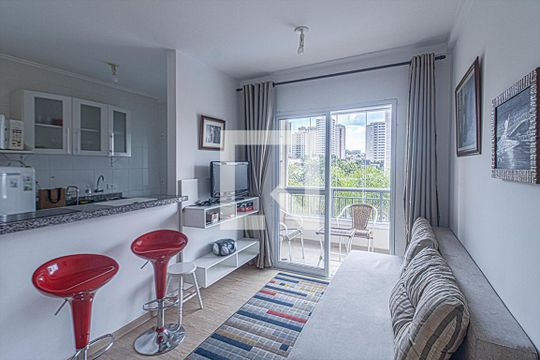 Sala de apartamento para alugar com 1 quarto, 37m² em Vila Dom Pedro I, São Paulo