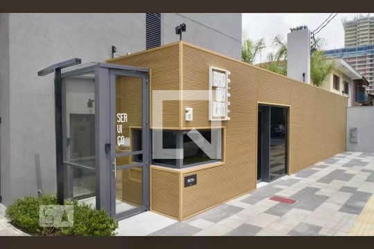 Fachada de kitnet/studio à venda com 0 quarto, 28m² em Jardim das Acacias, São Paulo
