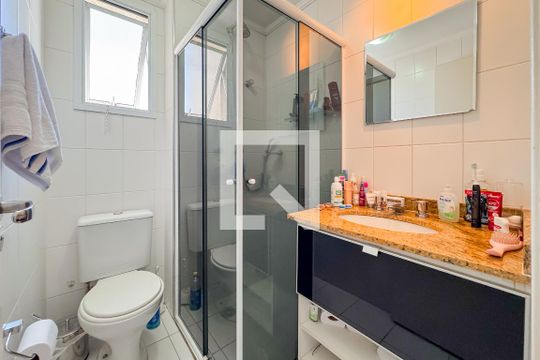 Banheiro Corredor de apartamento à venda com 2 quartos, 50m² em Ipiranga, São Paulo