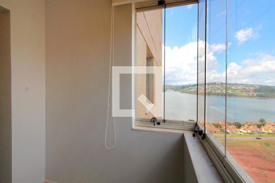 Varanda coberta Sala de apartamento à venda com 3 quartos, 89m² em Alphaville, Nova Lima
