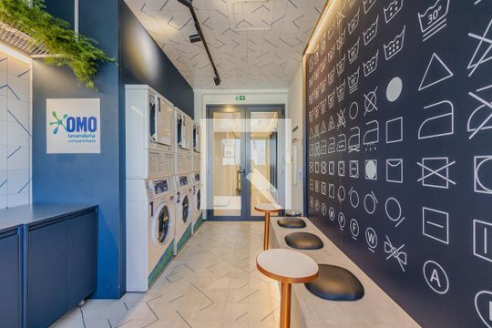Lavanderia de kitnet/studio à venda com 1 quarto, 21m² em Jardim Paulista, São Paulo