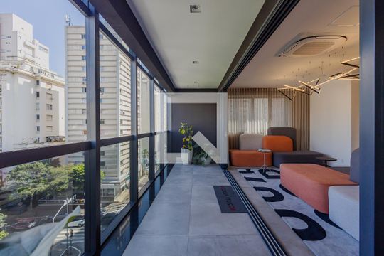 Área comum de kitnet/studio à venda com 1 quarto, 21m² em Jardim Paulista, São Paulo
