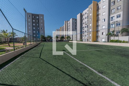 Área comum - Campo Sintético de apartamento para alugar com 2 quartos, 50m² em Chácaras de Recreio 2000, Hortolândia