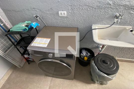 Área de Serviço de apartamento à venda com 2 quartos, 102m² em Vila Scarpelli, Santo André