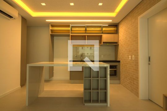 Sala/Cozinha de apartamento para alugar com 2 quartos, 61m² em Vila Nova Conceição, São Paulo