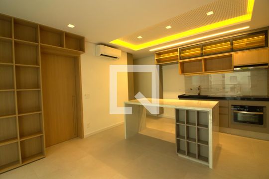 Sala/Cozinha de apartamento para alugar com 2 quartos, 61m² em Vila Nova Conceição, São Paulo