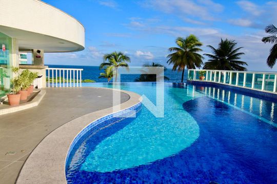 Área comum - Piscina de apartamento para alugar com 1 quarto, 72m² em Barra, Salvador