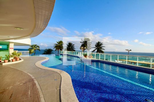 Área comum - Piscina de apartamento para alugar com 1 quarto, 72m² em Barra, Salvador