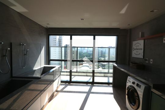 Área comum de apartamento para alugar com 1 quarto, 29m² em Indianópolis, São Paulo