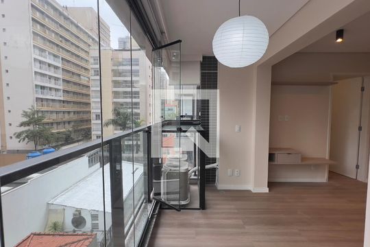 Varanda de apartamento para alugar com 1 quarto, 37m² em Pinheiros, São Paulo