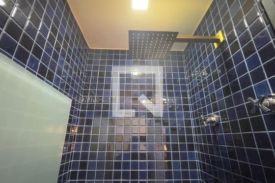 Banheiro da Suíte de apartamento para alugar com 1 quarto, 37m² em Pinheiros, São Paulo