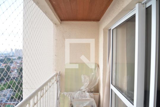 Varanda da Sala de apartamento para alugar com 3 quartos, 60m² em Parque Bandeirante, Santo André