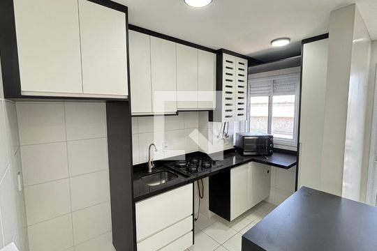 Cozinha de apartamento à venda com 2 quartos, 55m² em Utinga, Santo André