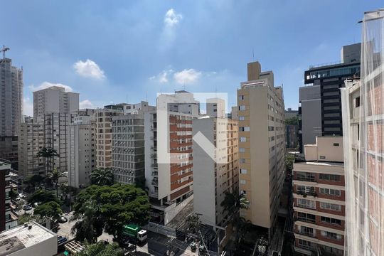 Vista da Sacada de kitnet/studio à venda com 1 quarto, 19m² em Pinheiros, São Paulo