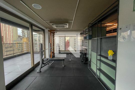 Área comum - Academia de kitnet/studio à venda com 1 quarto, 23m² em Cerqueira César, São Paulo