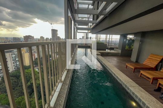 Área comum - Piscina de kitnet/studio à venda com 1 quarto, 23m² em Cerqueira César, São Paulo