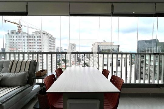 Sala de Jantar de apartamento à venda com 1 quarto, 44m² em Pinheiros, São Paulo